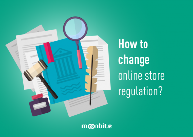 How to change online store regulation?
